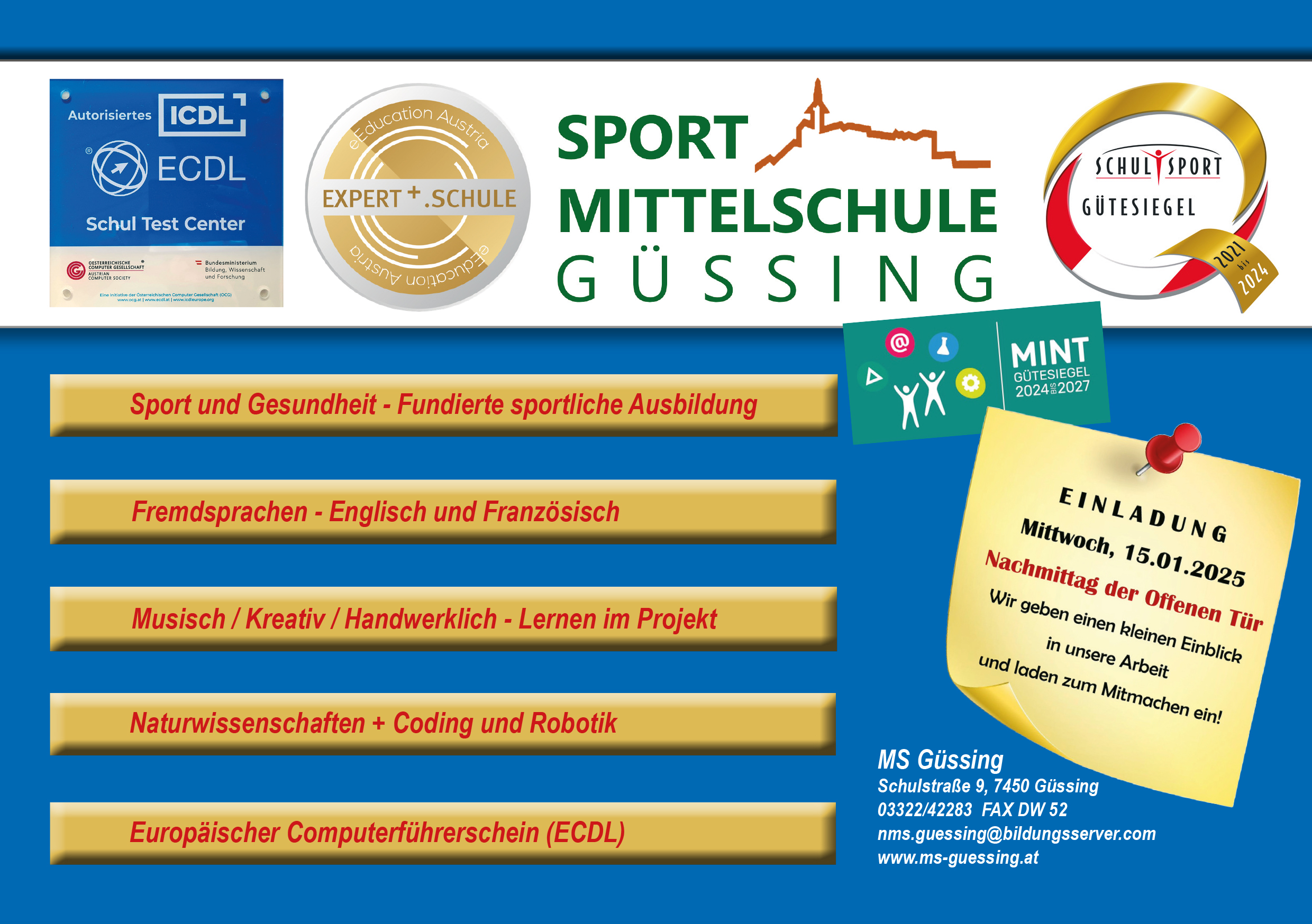SMS Güssing Inserat 24 25