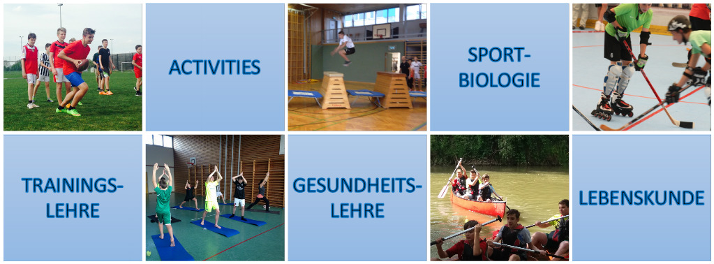 sport gesundheit collage